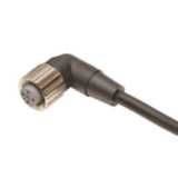 Sensor cable, M12 right-angle socket (female), 5-poles, A coded, PVC f