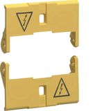 1 set of 2 sealable terminal covers for RCCB 25 to 63A 2M