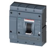 Circuit breaker 3VA5 UL frame 800 breaking capacity class C 100 kA @ 480 V 4-pole