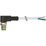 M12 male 90° A-cod. with cable PUR 4x0.34 gy UL/CSA+drag ch. 1m