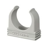 2955 F M40 STGR  Fastener Quick, self-extinguishing M40, stone grey, Polypropylene