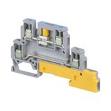 SCREW CLAMP, TERMINAL BLOCK, INSTALLATION, GREY, BLUE, GREEN/YELLOW, 6MM SPACE