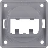 Integro Insert- Supporting Plate for 2 Mini-Com Modules Grey Glossy