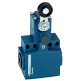 Limit switch, Limit switches XC Standard, XCNTR, thermoplastic roller lever, 2NC, slow, M16