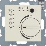 Thermostat with push-button interface, S.1, white glossy
