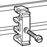 Fixing equipment - on rails EN 60715 - for M4 screw