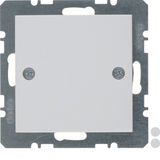 Blind plug centre plate, screw-on, S.1/B.3/B.7, p. white glossy