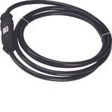 Connection cable Winsta, 3x2.5², 2.5m, PVC, Eca, black