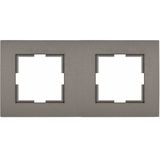 Novella Accessory Anthracite Two Gang Frame