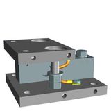 Compact mounting unit for load cell...