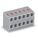 252-308 2-conductor female connector; push-button; PUSH WIRE®