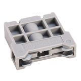 End Anchor, for Mini Duty Din Rail, 8 x 27 x 27mm (0.31 x 1.06 x 1.06 in), Gray, 1492-DR3