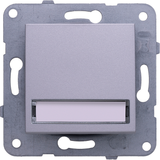Karre Plus-Arkedia Silver Illuminated Labeled Buzzer Switch