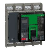 Circuit breaker, ComPacT NS1250N, 50kA at 415VAC, 4P, fixed, manually operated, MicroLogic 2.0E control unit, 1250A