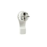 flat plug, screwable, white, german version IP20in polybag with label