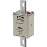 Fuse-link, high speed, 160 A, DC 1000 V, NH1, 40 x 53 x 135 mm, gBat, IEC, bolted connection