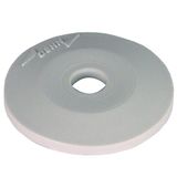 Cover disc plastic,grey H 5mm, D 37mm for conductor and rod holders