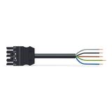 pre-assembled connecting cable;Eca;Socket/open-ended;black