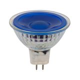 LED GU5.3 MR16 Glass 50x47.5 12V 5W 38° AC/DC Blue Non-Dim