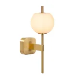 Lucide ELDA - Bathroom Wall Lamp - 1xG9 - IP44 - Matt Gold / Brass