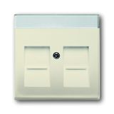 1800-82 CoverPlates (partly incl. Insert) future®, solo®; carat®; Busch-dynasty® ivory white