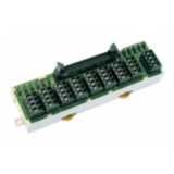 DIN-rail mounting input terminal block for CJ1W-CTL41-E, MIL40 socket,