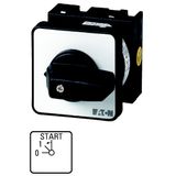 Auxiliary winding switch, T0, 20 A, flush mounting, 2 contact unit(s), Contacts: 3, 45 °, maintained, With 0 (Off) position, With spring-return to 1,