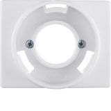 Centre plate for pilot lamp E14, arsys, p. white glossy