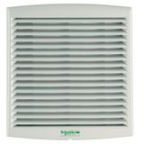 ClimaSys forced vent. IP54, 80m3/h, 24V DC, with outlet grille and filter G2