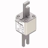 Fuse-link, high speed, 100 A, AC 690 V, compact DIN 1, 45 x 58 x 134 mm, aR, DIN, IEC, single indicator, 80 mm centres