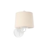 MONTREAL WHITE WALL LAMP BEIGE LAMPSHADE