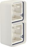 CUBYKO BOX WALL DOUBLE VERTICAL IP55 WHITE