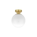 Sandy Gold Metal & Gradient White Glass LED E27 1x12 Watt 230 Volt IP20 Bulb Excluded D: 20 H: 25.5 cm