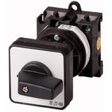 On-Off switch, 3 pole + N, 20 A, 90 °, rear mounting