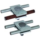 Parallel connector St/tZn for Rd 6-22mm