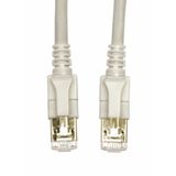 LED Patchcord RJ45 shielded, Cat.6a 10GB, LS0H, grey, 3.0m