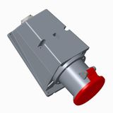Surface socket-outlet, 9h, 63A, IP44, 2P+E