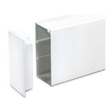 Left or right end cap - for adaptable DLP 50x105 - white