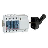 Isolating switch Vistop - 63 A - 3P - side handle, black - 7 modules