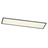 Phoenix LED ceiling lamp 120x30 cm matt black