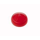 Lens, indicator light, red, raised