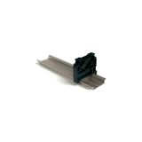 End bracket for rail type TH35, suitable for NU1051S, NU0851S, PR003, PR903, PR005, PR905, PR007, PR907, PR006, PR906