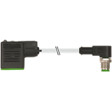M12 male 90° A-cod./MSUD valve  BI-11mm PUR 3x0.75 gy+robot+dragch. 1m