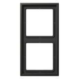 Cover frame 2-gang, 81 mm, anthracite