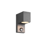 Roya wall lamp GU10 anthracite square motion sensor