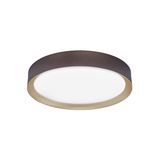 Coffee Brown Aluminium Matt White Acrylic Diffuser LED 47 Watt 230 Volt 3525Lm 3000K IP20 D: 55 H: 8.5 cm