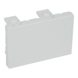 Arteor™ - Blank module - square - 3 modules - Soft Alu