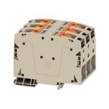 Feed-through terminal block, PUSH IN, 50 mm², 1000 V, 150 A, Number of