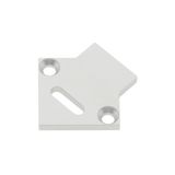 Profile endcap KLE square with cable entry incl. screws