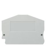 Cover for compact terminals, 6 mm², width 2.2 mm, gray Terminal block connection technology for